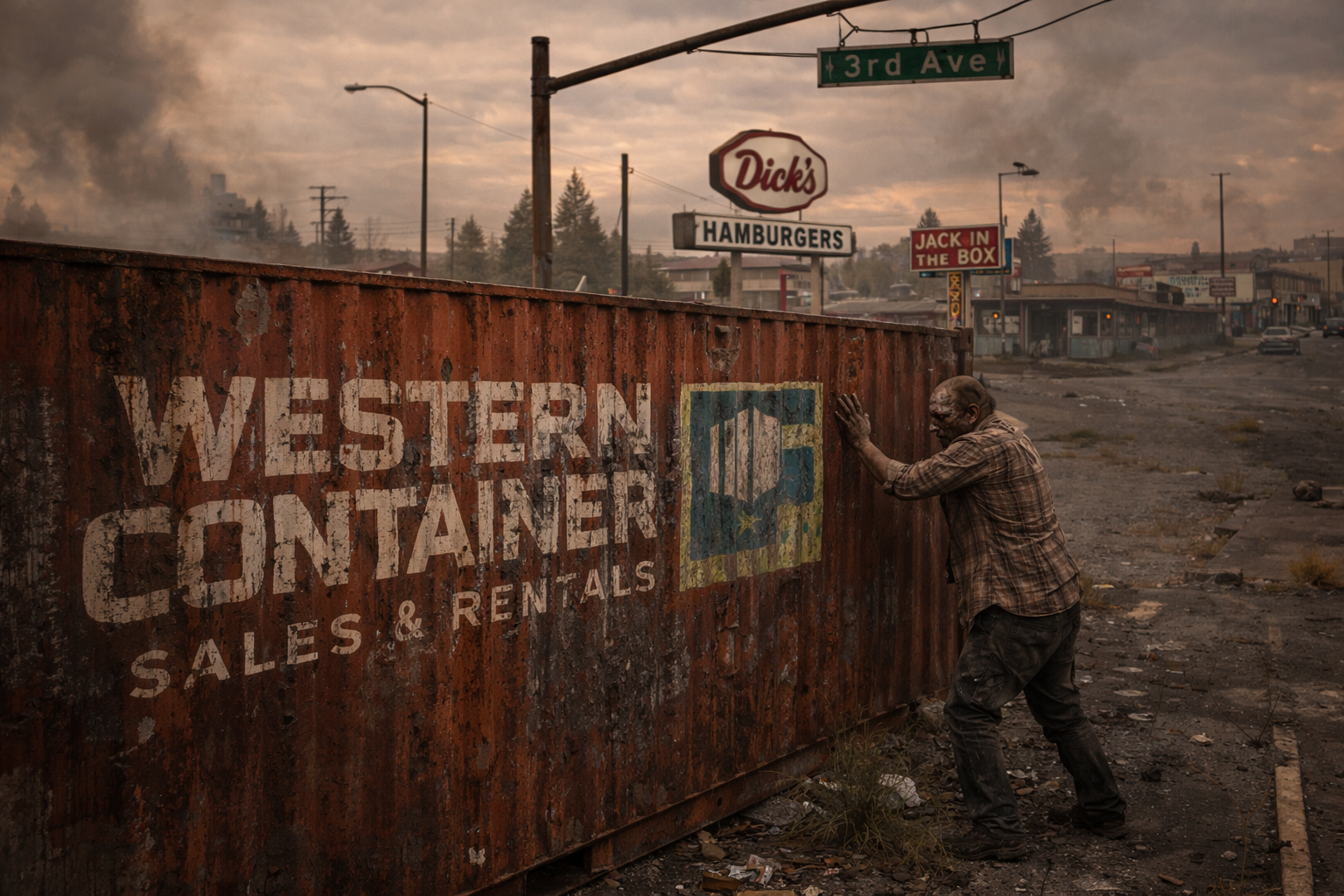Shipping container in Spokane WA